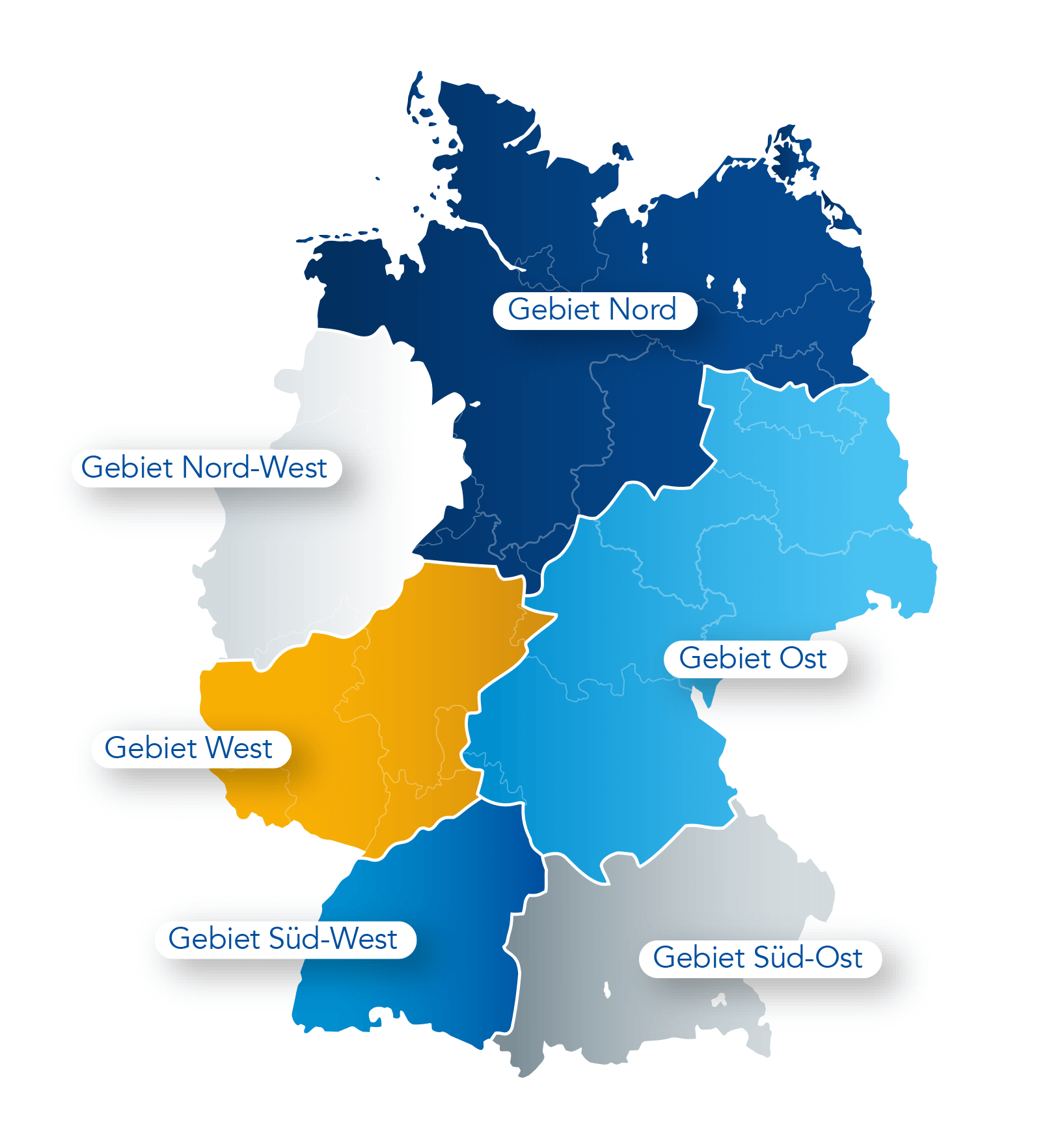 ECLISSE Gebietseinteilung Deutschland